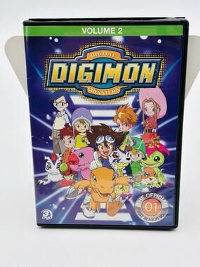 Digimon Digital Monsters Volume 2 Season 1 3-DVD Set English VG Condition